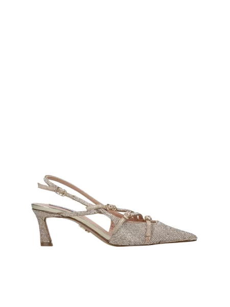 Czółenka Steve Madden skórzana beżowa