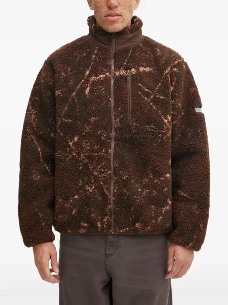 Geacă No Problemo din fleece maro