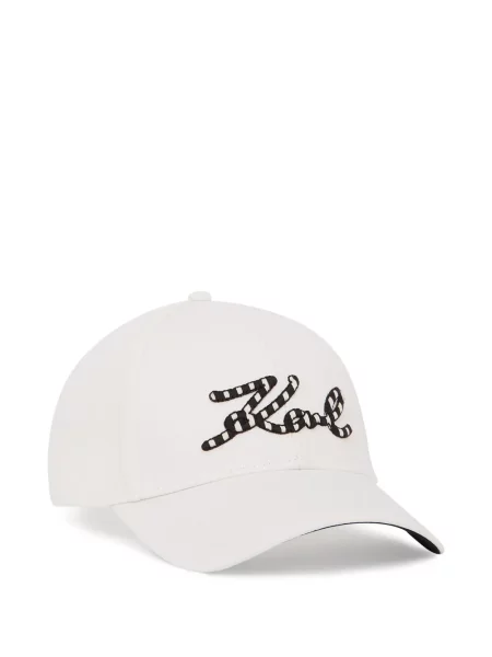 Șapcă Karl Lagerfeld cu autograf alb