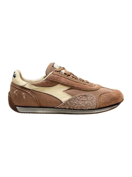 Sneakersy Diadora sztruksowe brązowe