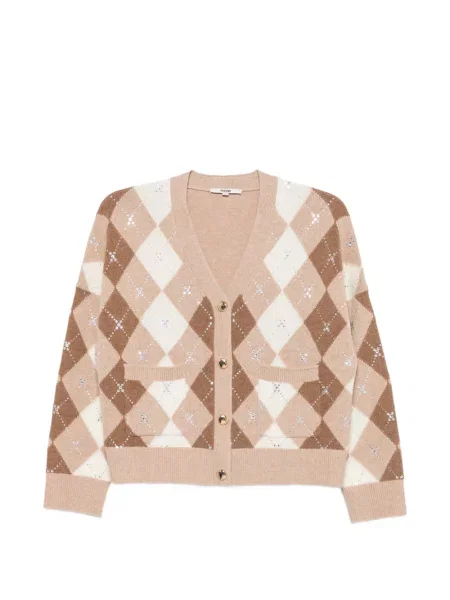 Cardigan Maje cu model argyle