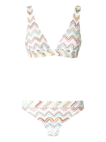 Bikini Missoni alb