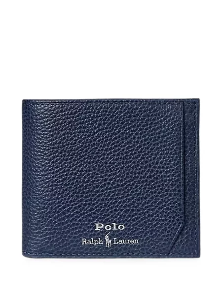 Fleece polo Polo Ralph Lauren μπλε