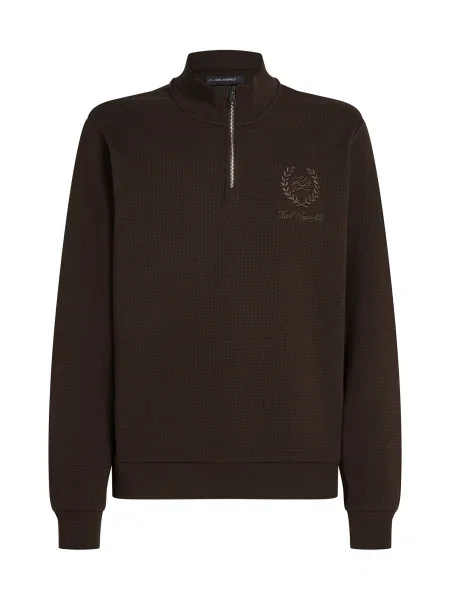 Karl Lagerfeld Mikina tmavě hnědá