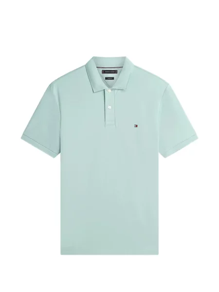 Tricou polo Tommy Hilfiger cu broderie verde