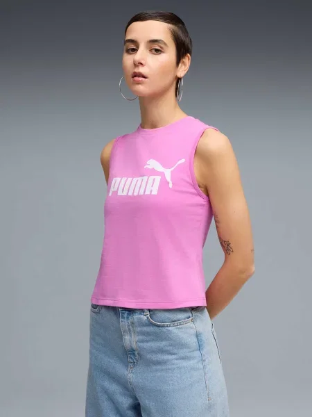 Майка Puma с лого розовая