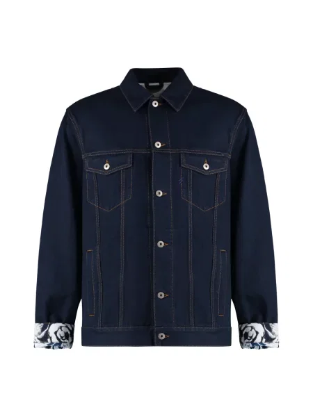 Kurtka jeansowa Burberry niebieska