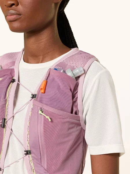 Kamizelka do biegania Salomon Active Skin 4 Set dusky orchid/daw żółta