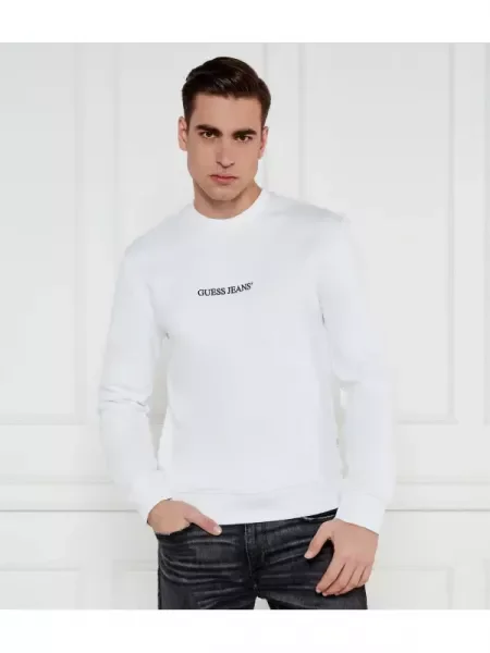 Geacă Guess Jeans alb