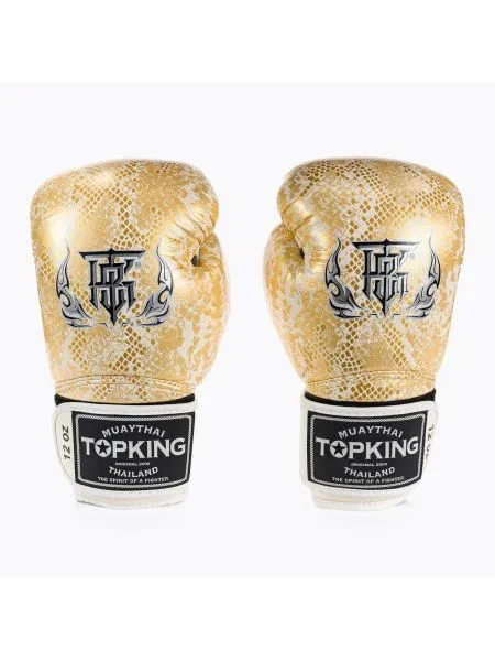 Top King Muay Thai Super Star Air боксови ръкавици TKBGSS бели