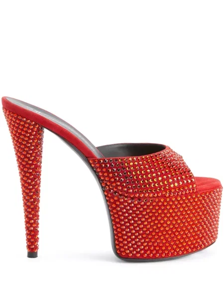 Sandale Giuseppe Zanotti de cristal roșu