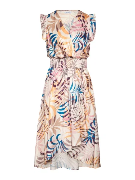 LASCANA Rochie de vară nisipiu portocaliu deschis / roz albastru