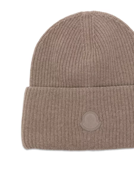 Kötött sapka Moncler autogrammal barna