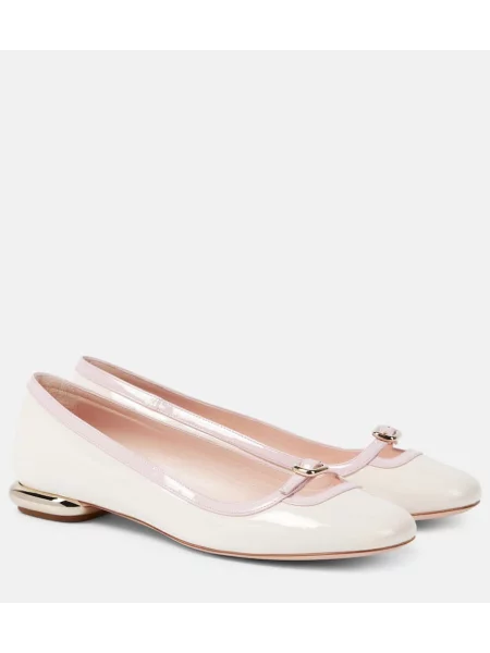 Balerini Roger Vivier din piele roz