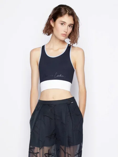 Armani Exchange Топ синій
