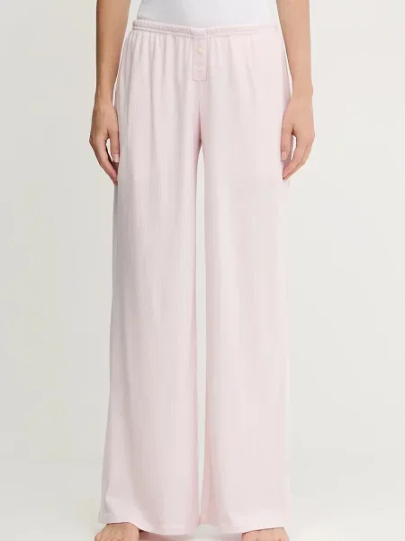Pyžamové kalhoty Hollister Co. růžová