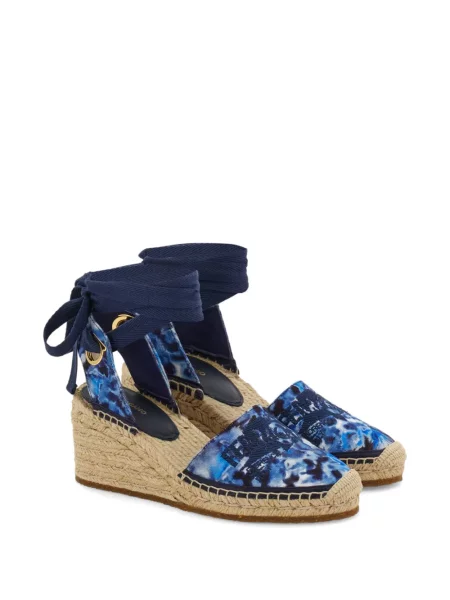 Espadrilky Ferragamo modrá