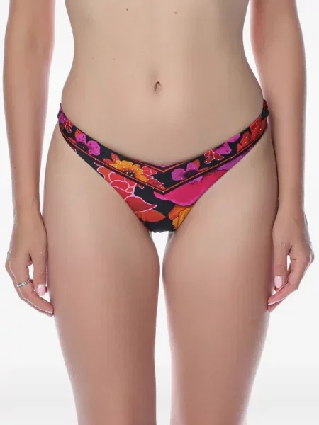 Virágos bikini Camilla nyomtatás fekete
