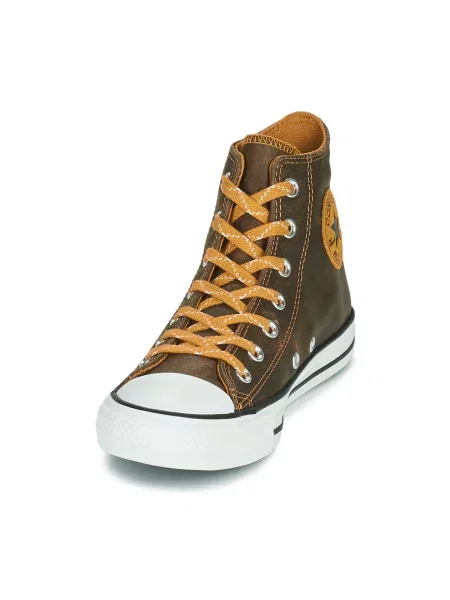 Členkové topánky Converse hnedá