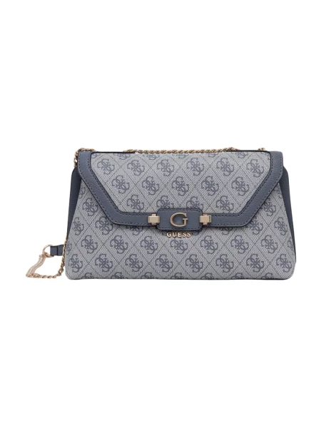 Guess torebka crossbody z imitacji skóry LINDSEY niebieska