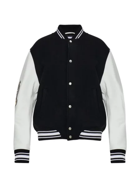 Geanta de piele Off-white cu autograf alb
