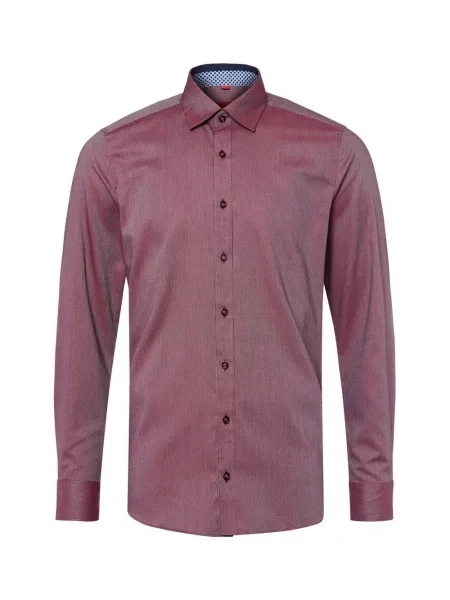 Finshley & Harding koszula biznesowa Mężczyźni Slim Fit jednolity 37 czerwony