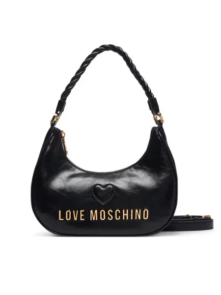 Torebka Love Moschino skórzana czarna