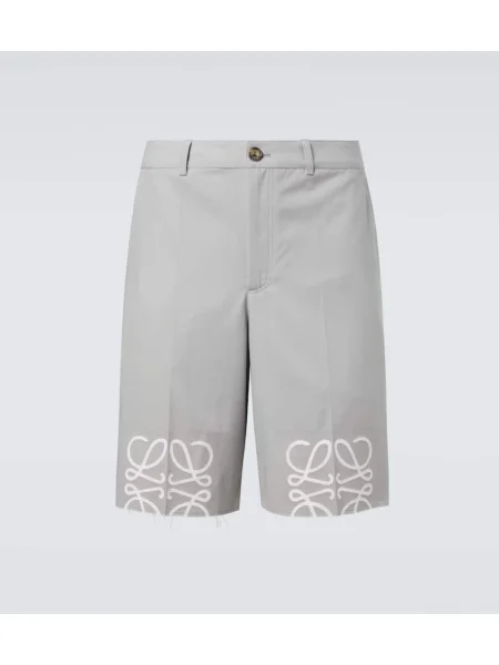 Pantaloni scurți Loewe din țesătură twill gri