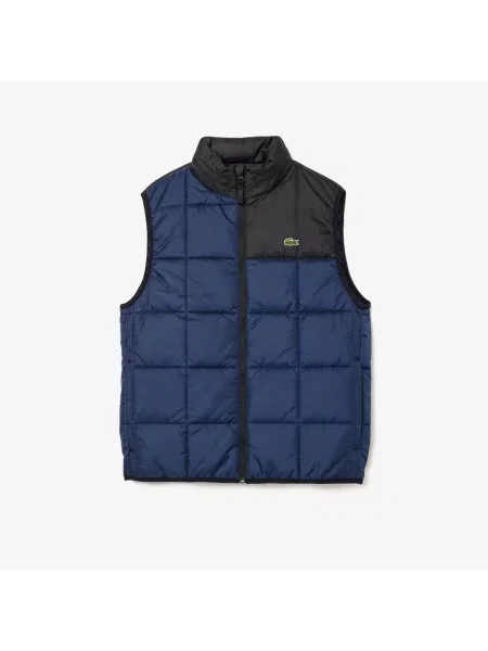 Lacoste Kamizelka Z Chowanym Kapturem granatowy