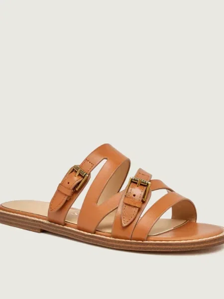 Guess papuci femei piele GRAYDEN maro