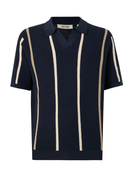 Only & Sons Pulover ONSTRYM bej / bleumarin alb