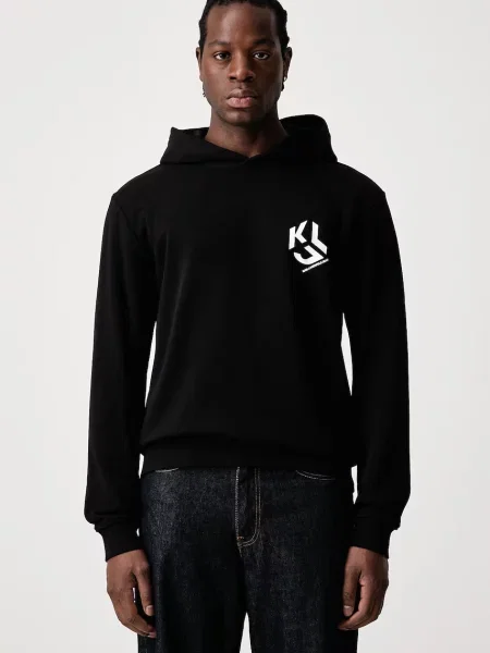 Karl Lagerfeld Jeans hanorac pentru bărbați cu negru