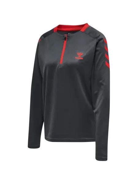 Bluza do piłki ręcznej zip Hummel hml action czerwona
