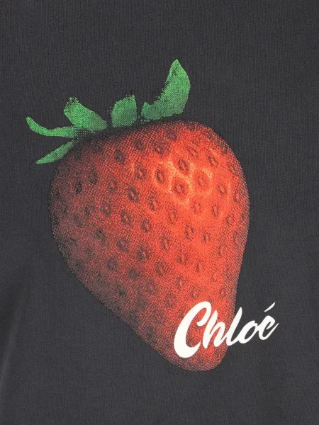 Tricou Chloé cu imagine gri