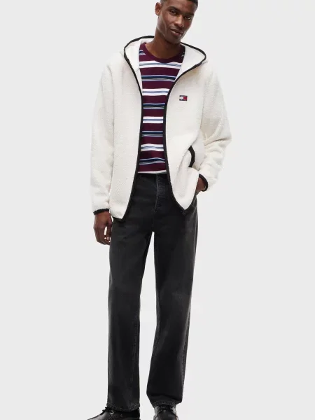 Худи Tommy Jeans тедди белое