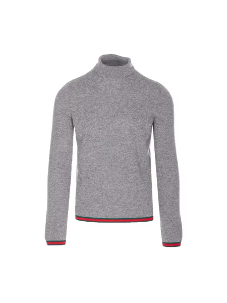 Lniany golf golf Gucci bez fiszbin szary