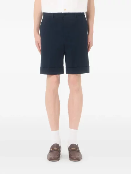 Bermuda kratke hlače Valentino Garavani s vezom plava