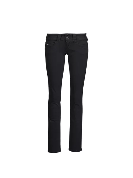 Ravne kavbojke Pepe Jeans črna