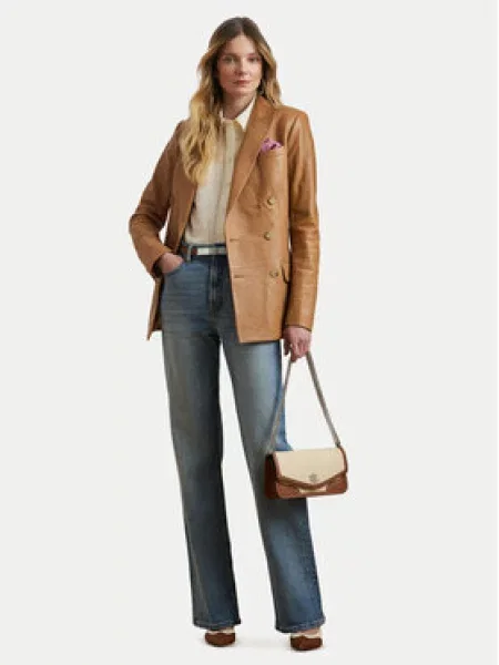 Ročna torba LAUREN RALPH LAUREN Sawyer bež