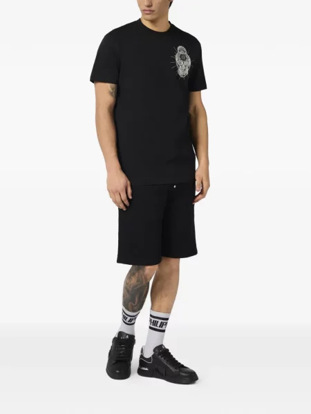 Μπλούζα Philipp Plein με κέντημα μαύρο