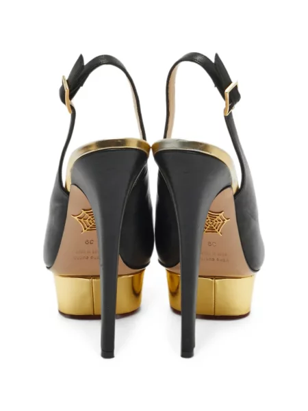 Pantofi cu toc Charlotte Olympia cu platformă negru