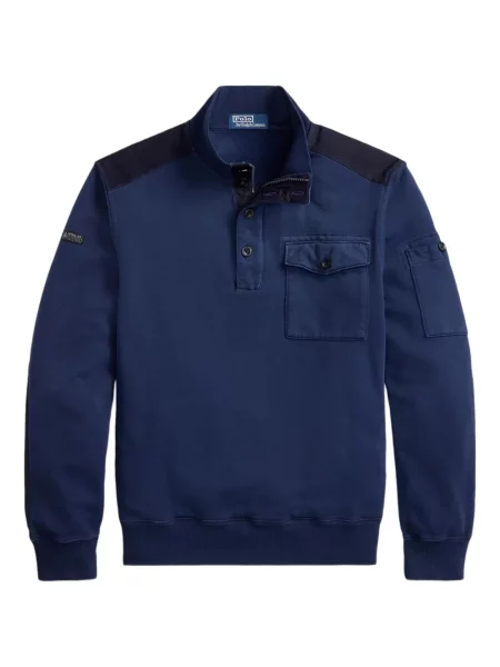 Șapcă Polo Ralph Lauren cu model herringbone din țesătură twill cu imagine albastru