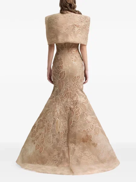 Rochie Gemy Maalouf cu broderie cu model floral