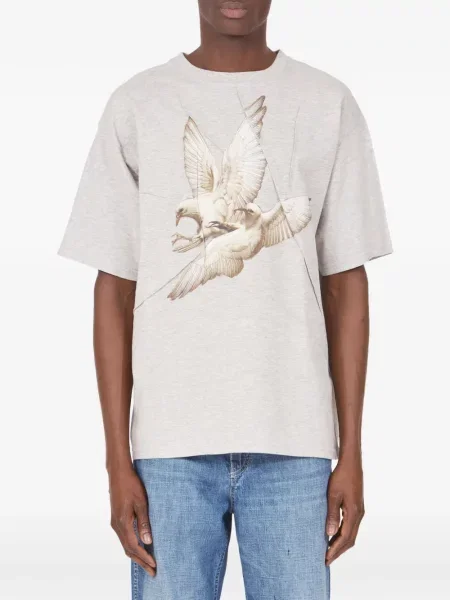 Tricou Maison Margiela cu imagine gri