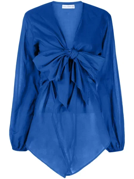 Rochie Faithfull The Brand cu decolteu în V albastru