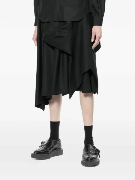 Fustă Noir Kei Ninomiya asimetrică negru