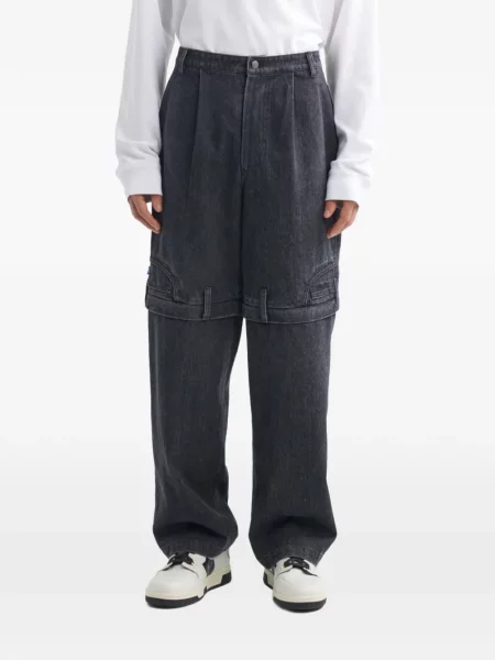 Плисирани дънки Off Duty сиво