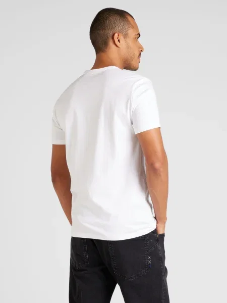 GUESS Tricou albastru deschis alb
