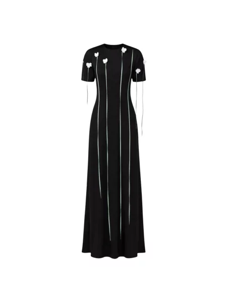 Sukienka maxi Moschino czarna