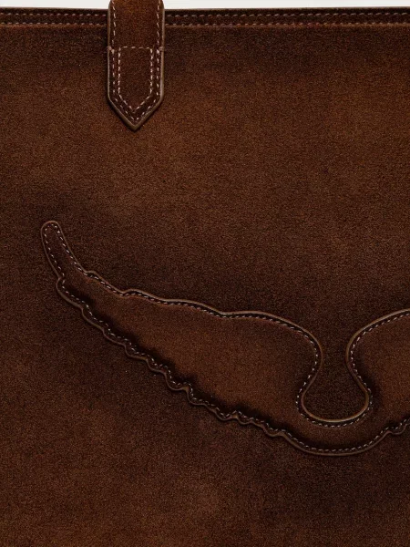 Zadig&Voltaire Shopper táska Angel | hasított bőr barna